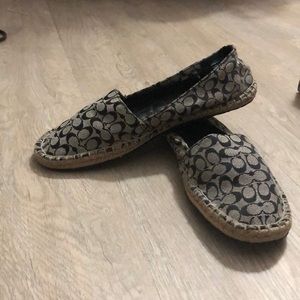 Coach espadrilles. Size 6.5. Gently worn.